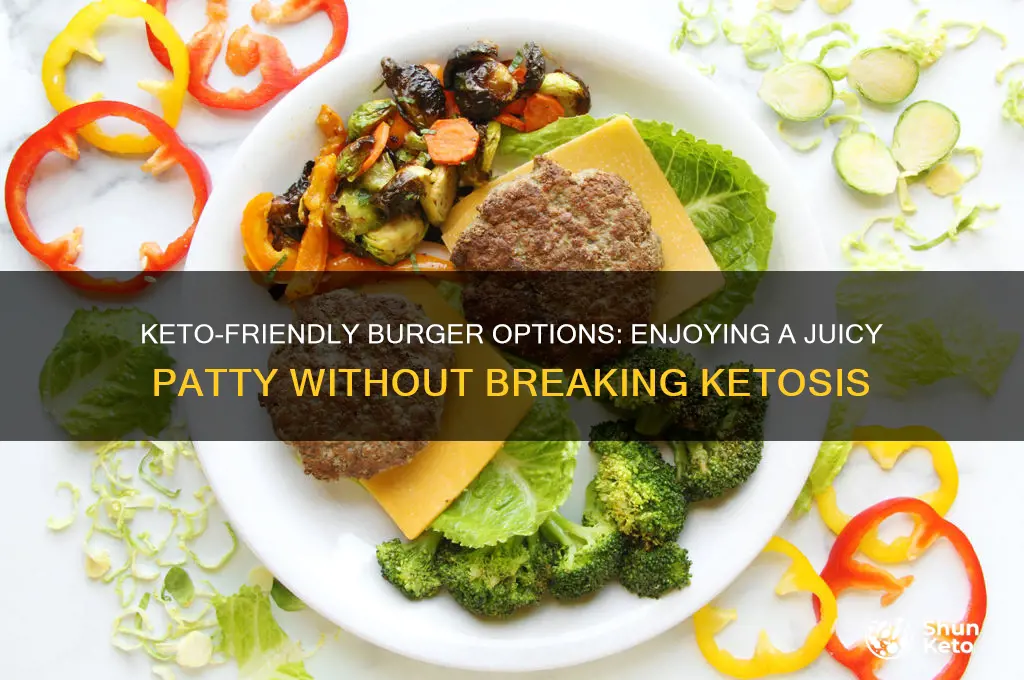 can you have a burger on keto diet