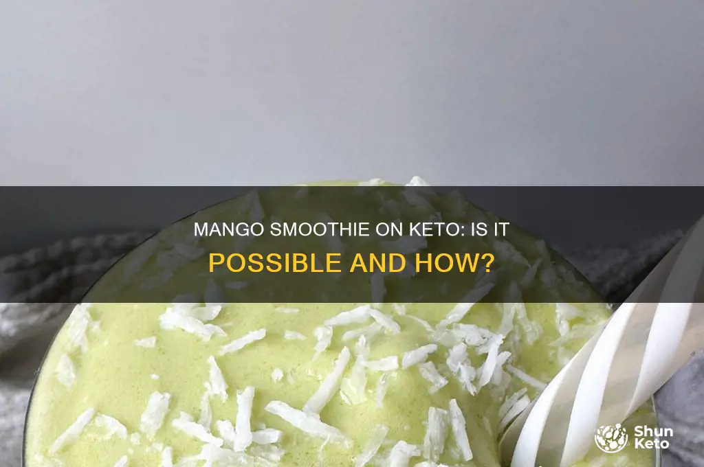 can you have a mango smoothie on keto diet
