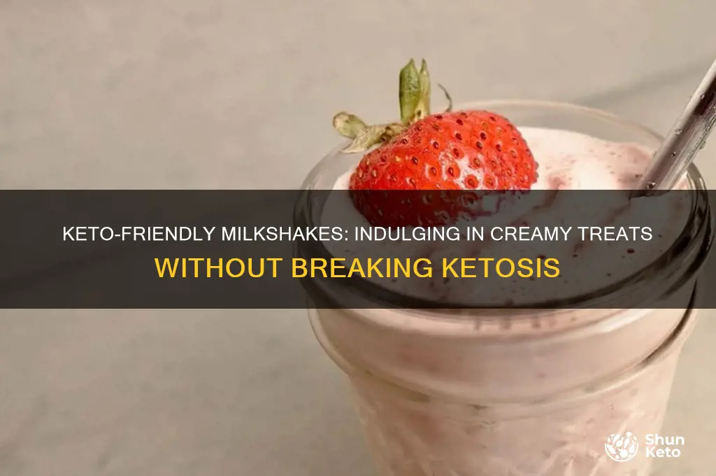 can you have a milkshake on keto