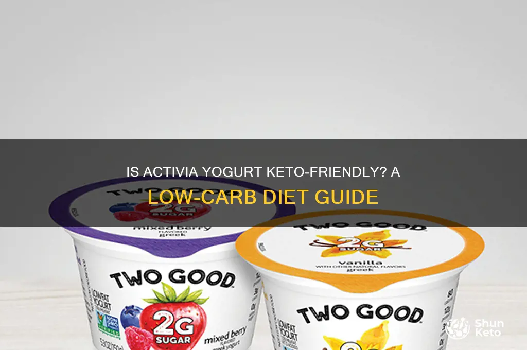 can you have activia yogurt on keto