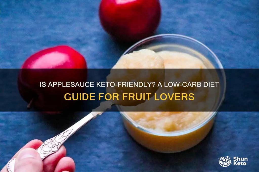 can you have applesauce on keto