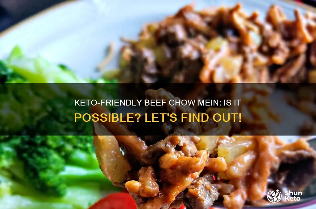can you have beef chow mein on the keto diet
