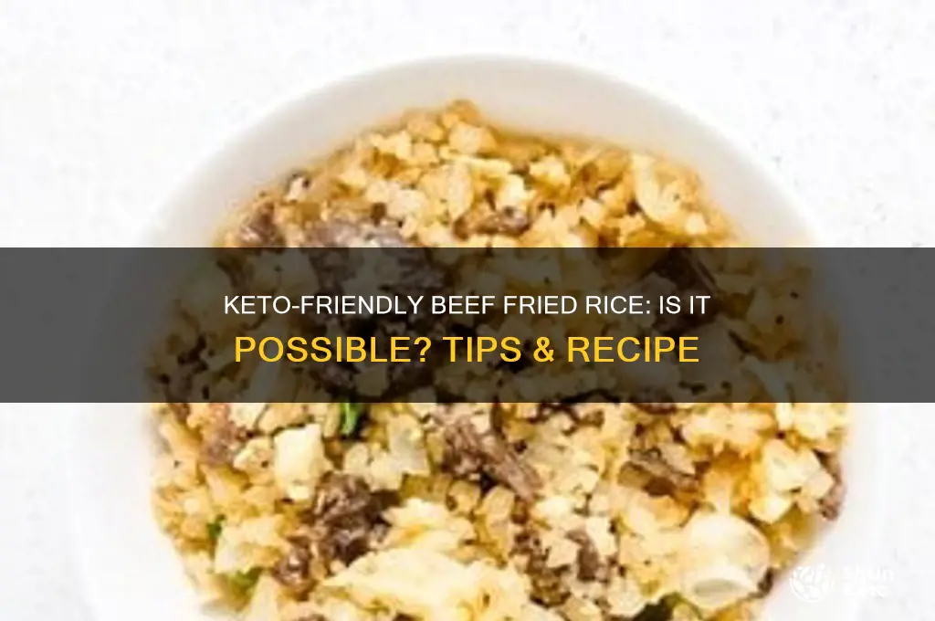 can you have beef fried rice on keto