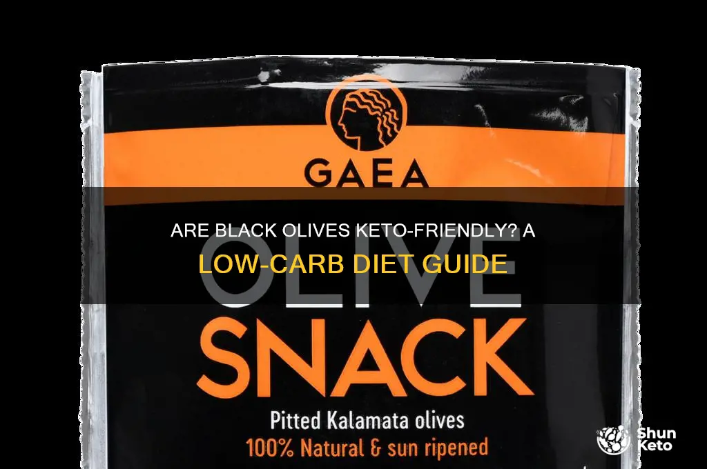 can you have black olives on keto diet
