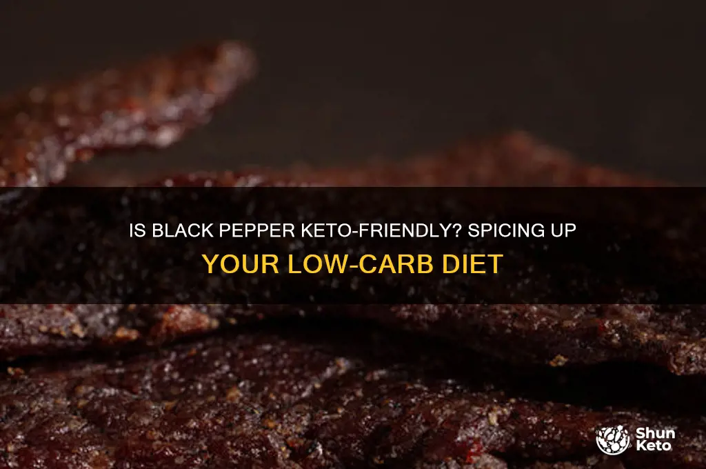 can you have black pepper on keto diet