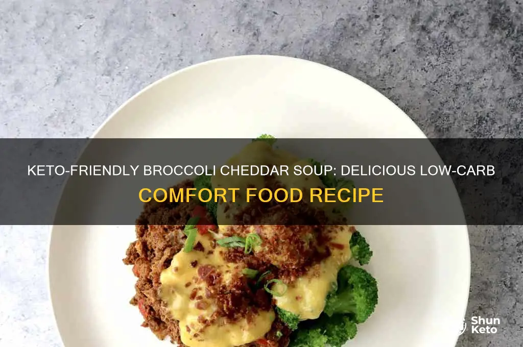 can you have broccoli cheddar soup on keto
