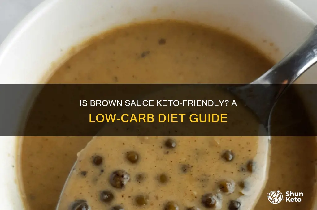 can you have brown sauce on keto