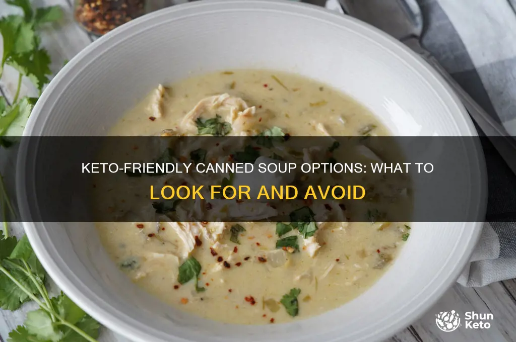 can you have canned soup on keto