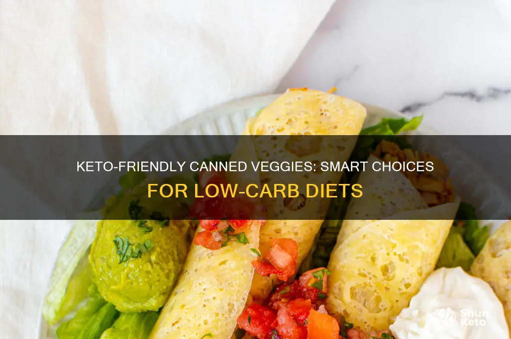 can you have canned vegetables on keto diet