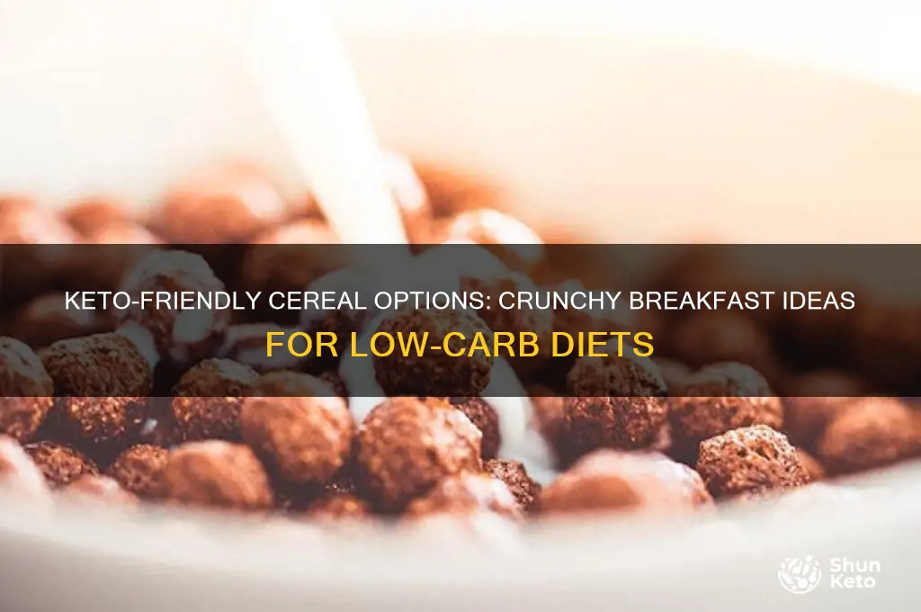 can you have cereal on keto