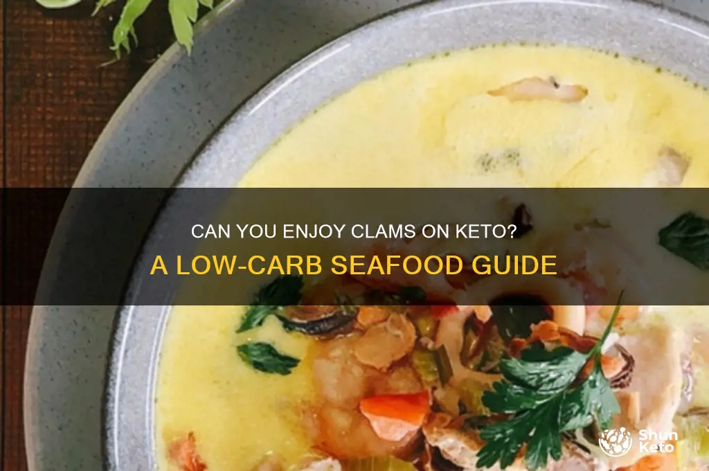 can you have clams on keto