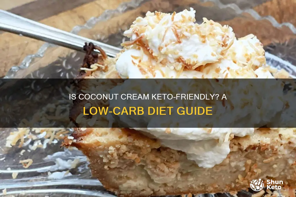 can you have coconut cream on keto