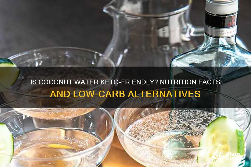 can you have coconut water on keto diet
