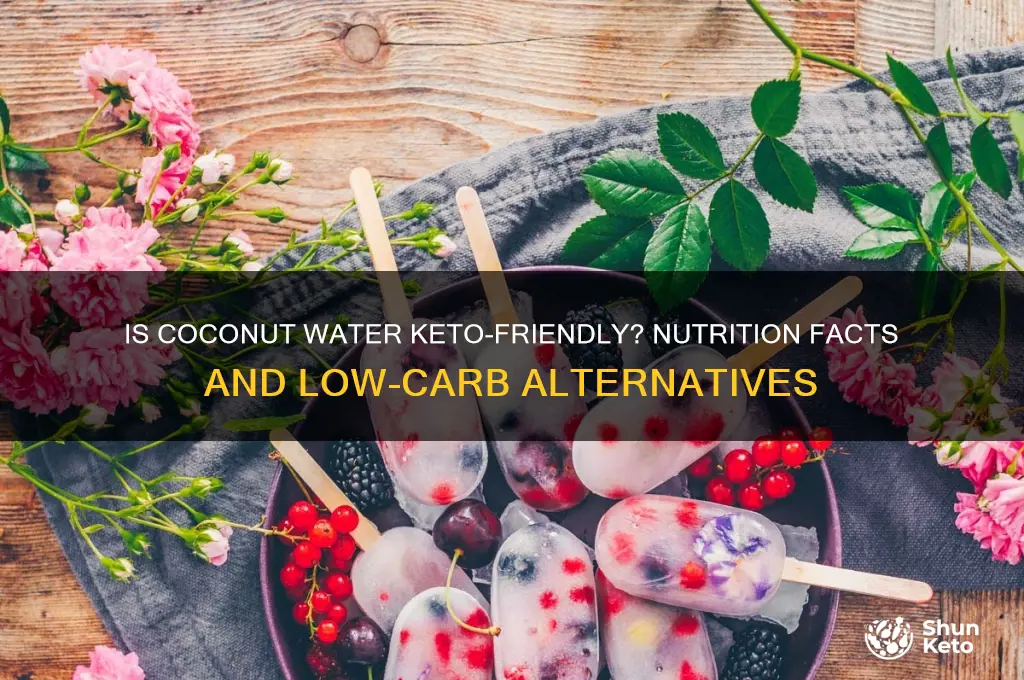 can you have coconut water on keto