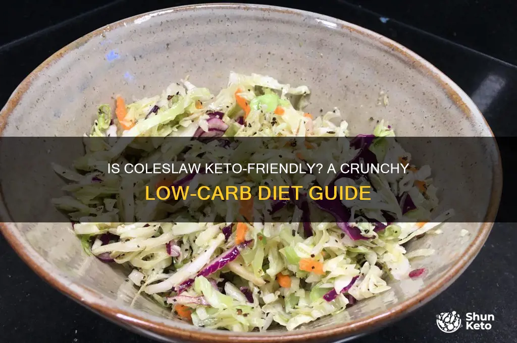can you have coleslaw on keto