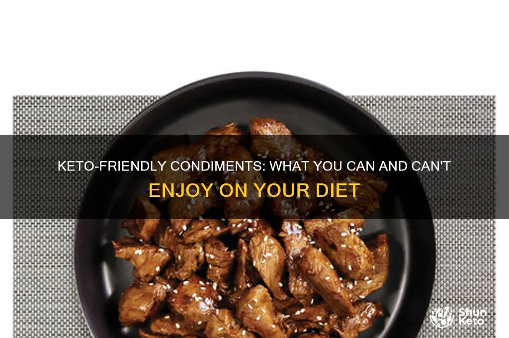 can you have condiments on keto diet