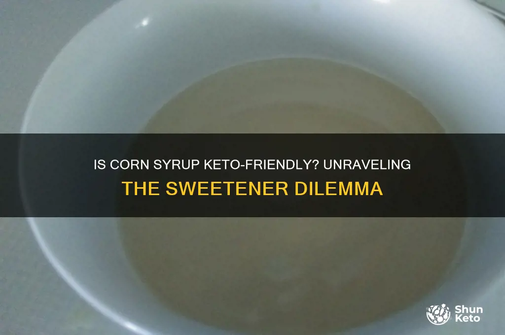 can you have corn syrup on keto