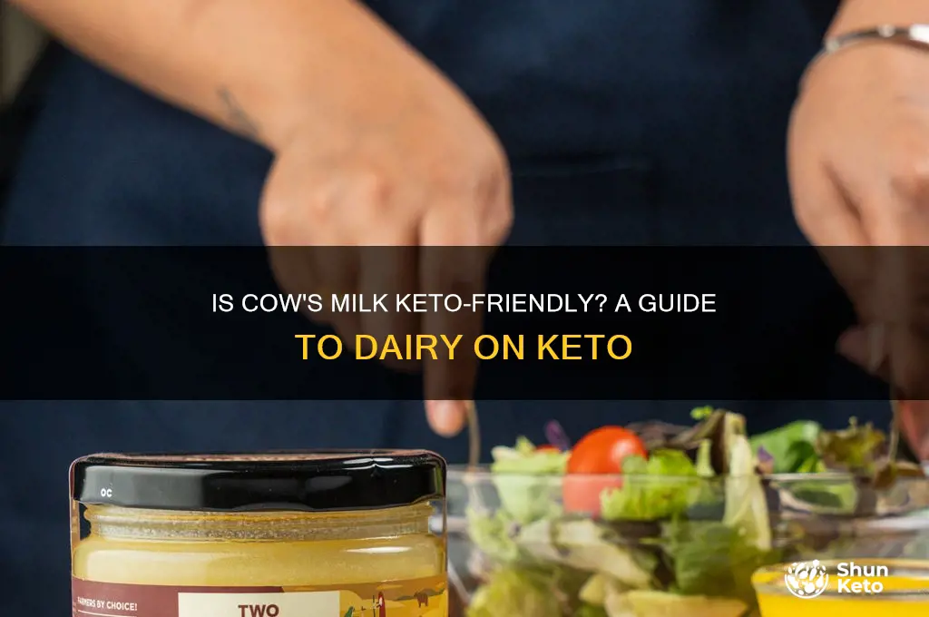 can you have cows milk on keto diet