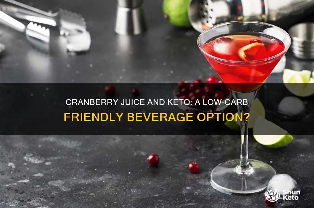 can you have cranberry juice on keto diet