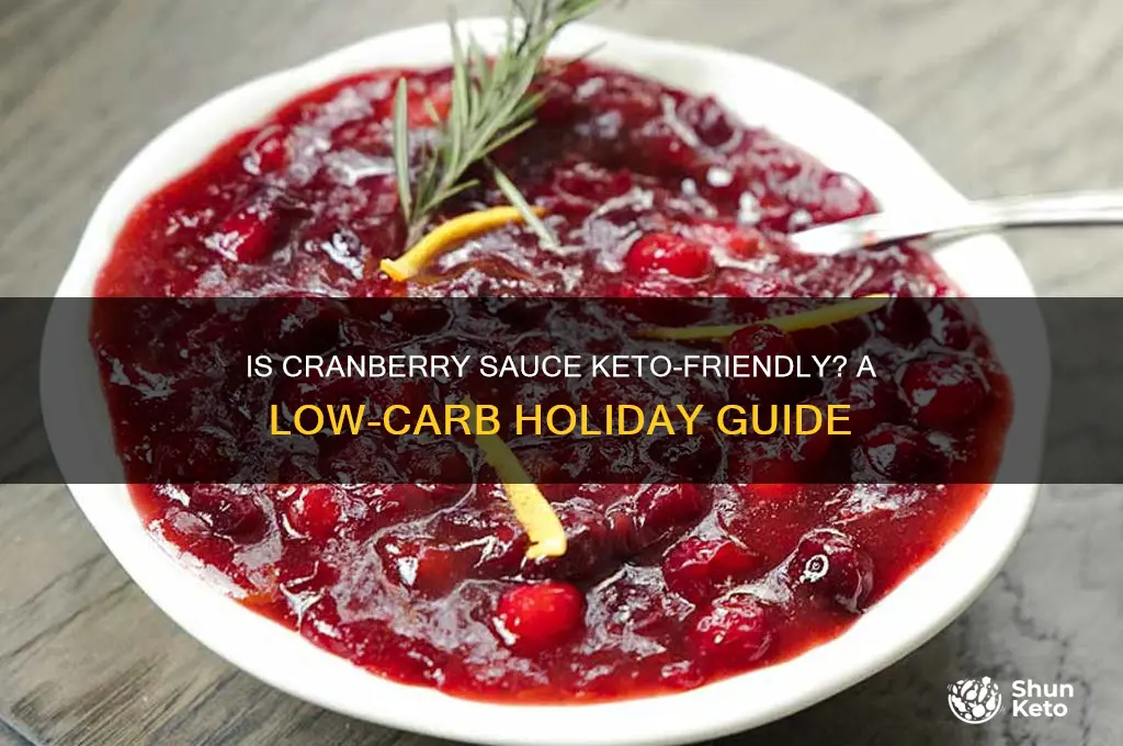 can you have cranberry sauce on keto