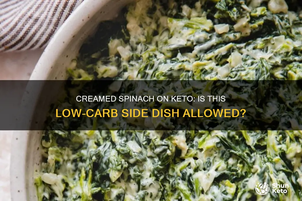can you have creamed spinach on keto