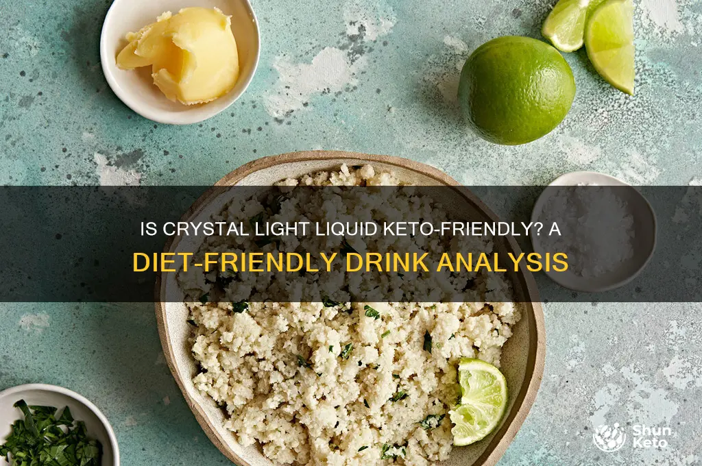 can you have crystal light liquid on keto diet