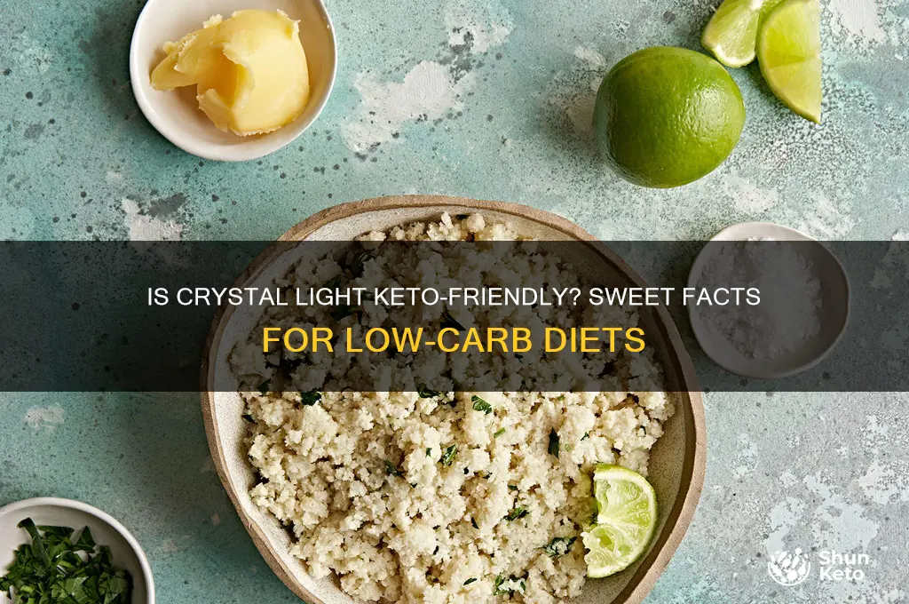 can you have crystal light on keto