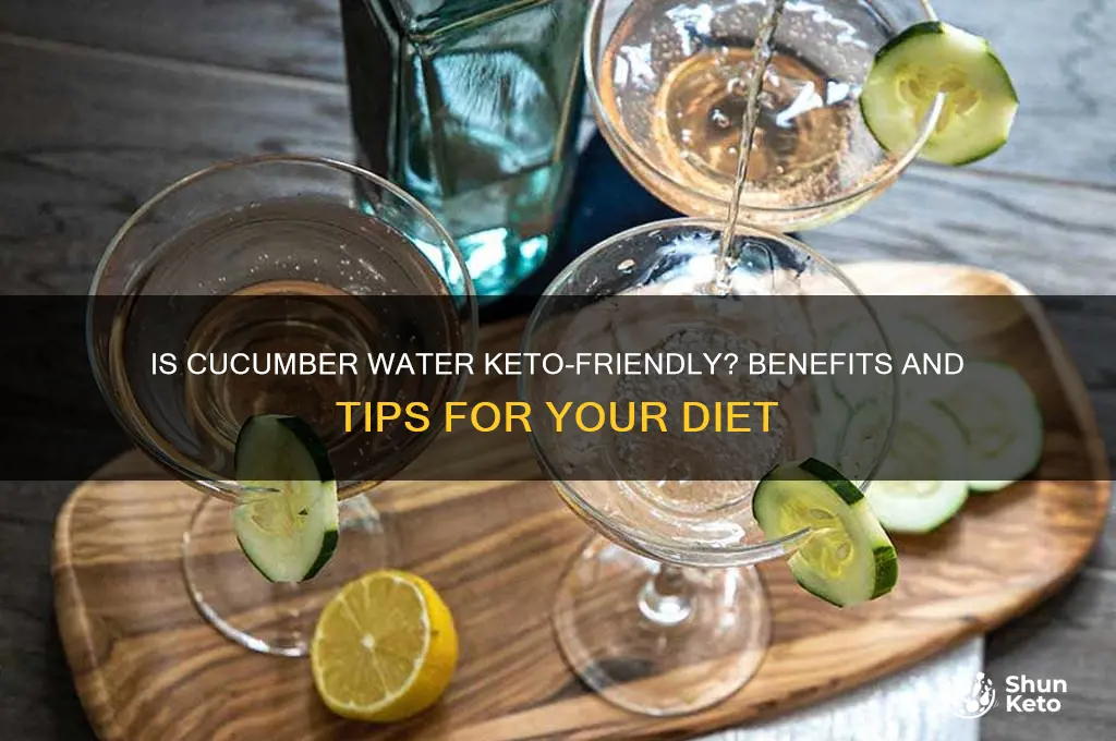 can you have cucumber water on keto