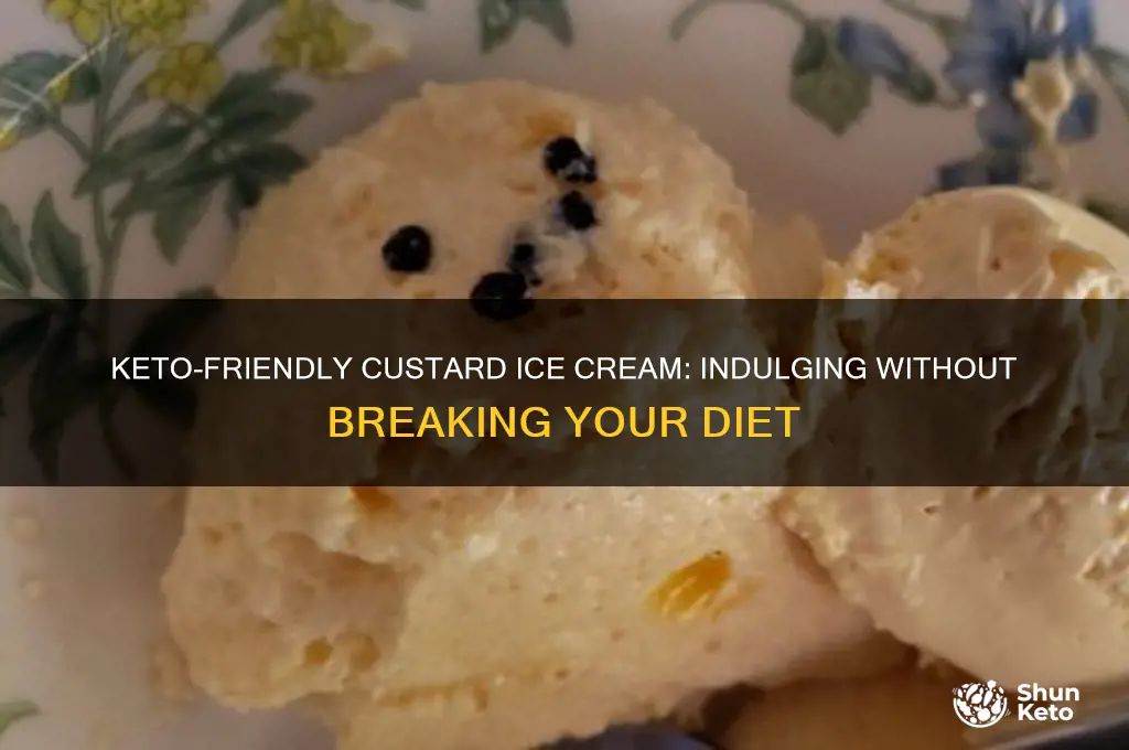 can you have custard ice cream on keto diet