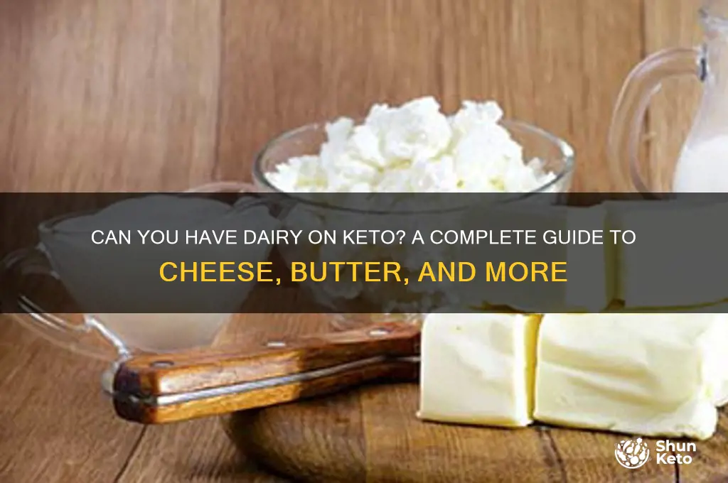 can you have dairy on keto
