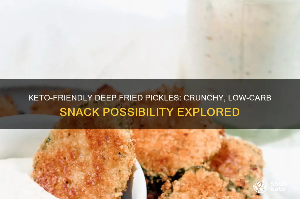 can you have deep fried pickles on keto