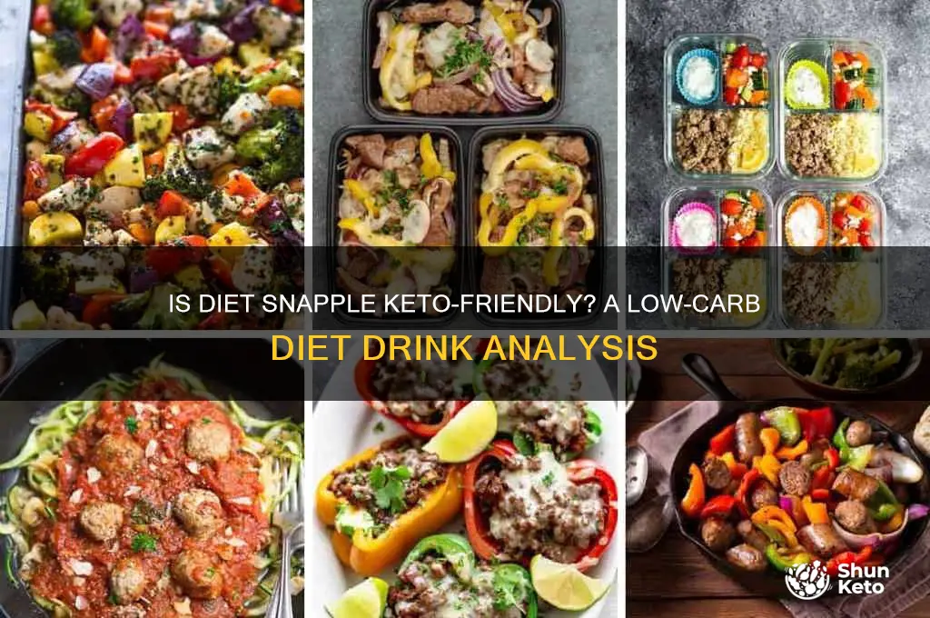can you have diet snapple on keto