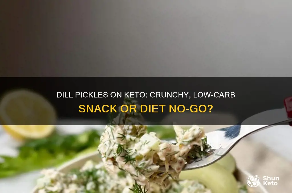 can you have dill pickles on keto