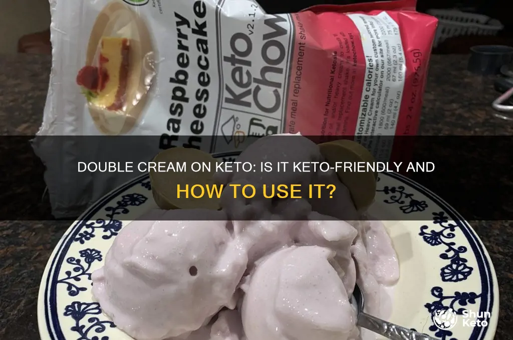 can you have double cream on keto