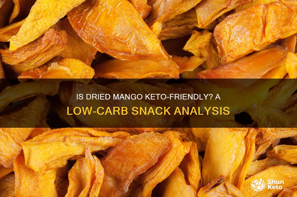 can you have dried mango on keto