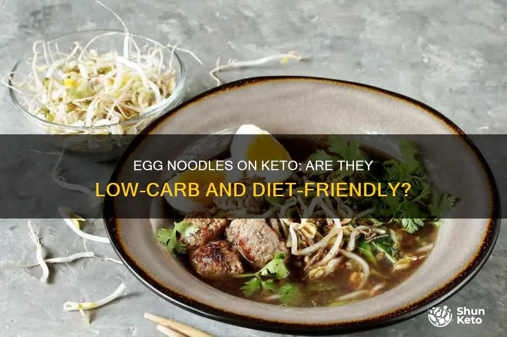 can you have egg noodles on keto diet