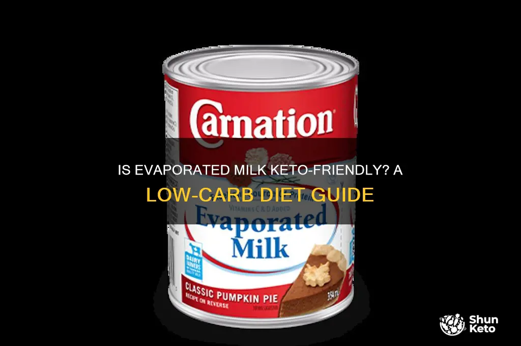 can you have evaporated milk on keto