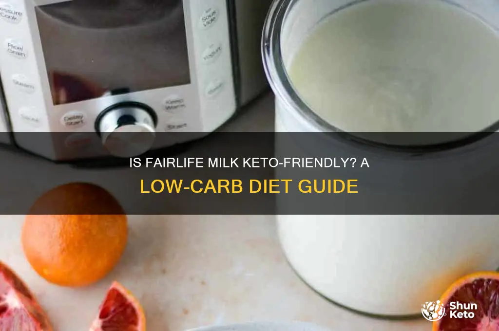 can you have fairlife milk on keto diet