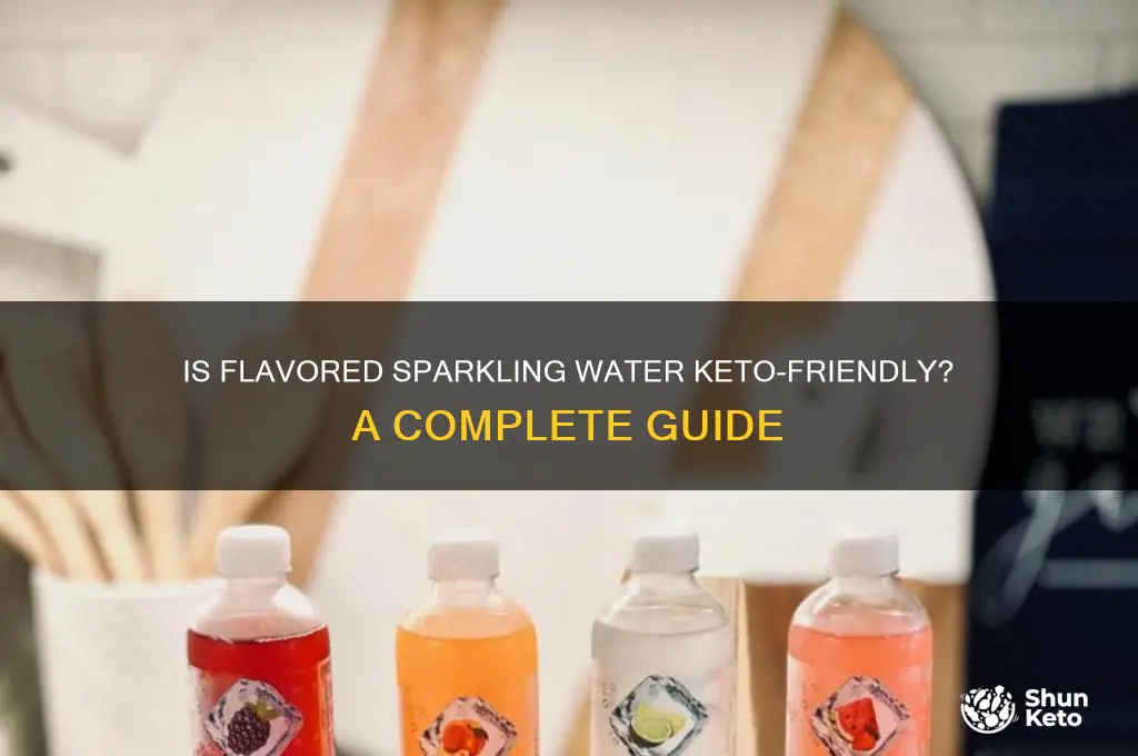 can you have flavored sparkling water on keto