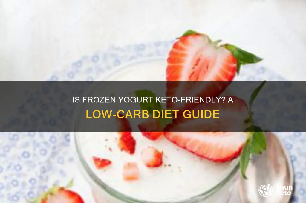 can you have frozen yogurt on keto