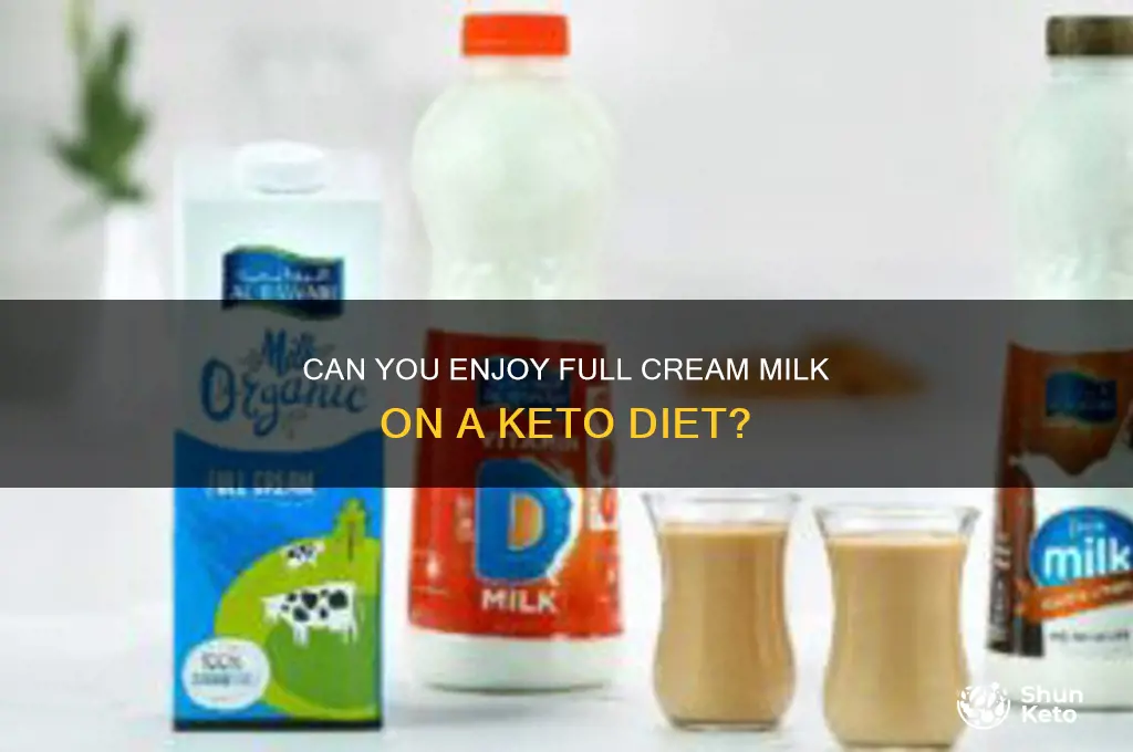 can you have full cream milk on keto diet