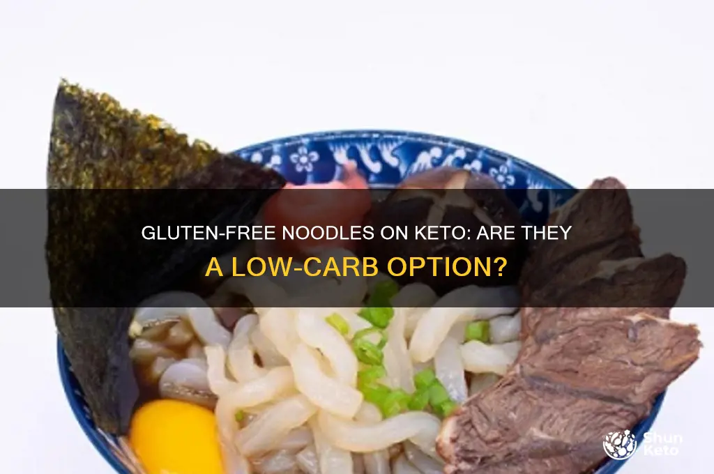 can you have gluten free noodles on keto