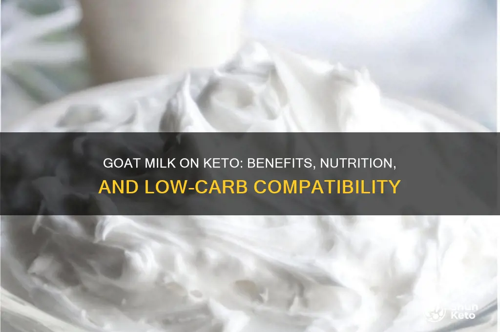 can you have goats milk on keto diet