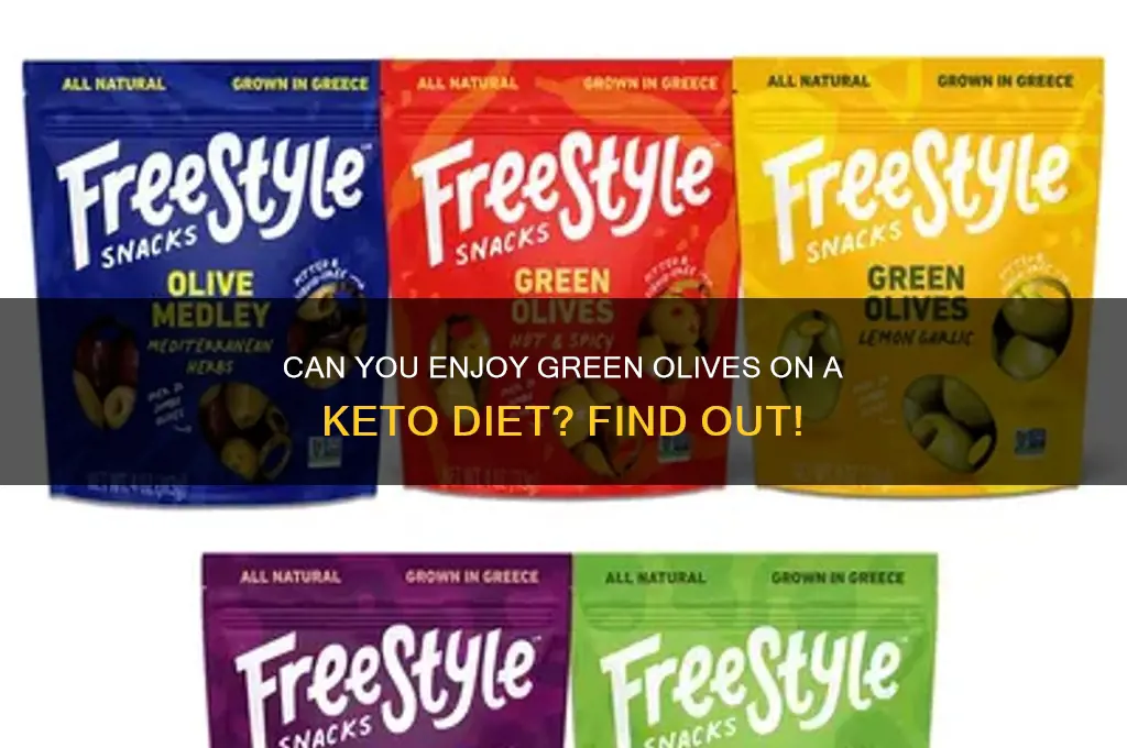 can you have green olives on keto diet