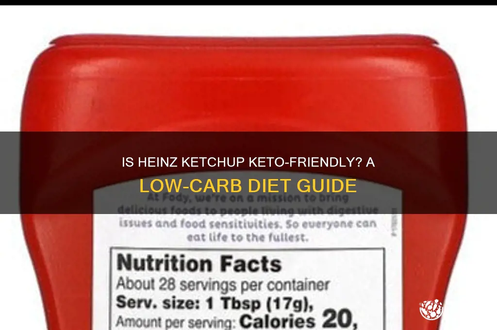 can you have heinz ketchup on keto