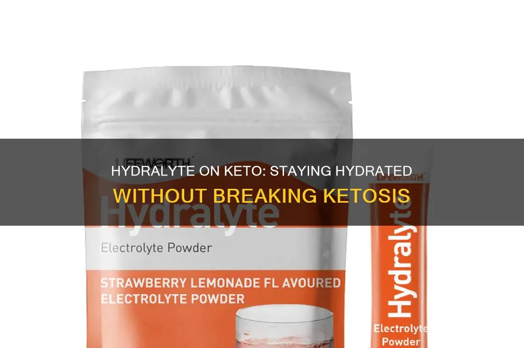 can you have hydralyte on keto