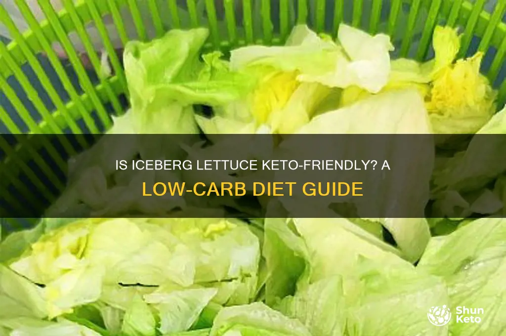 can you have iceberg lettuce on keto diet