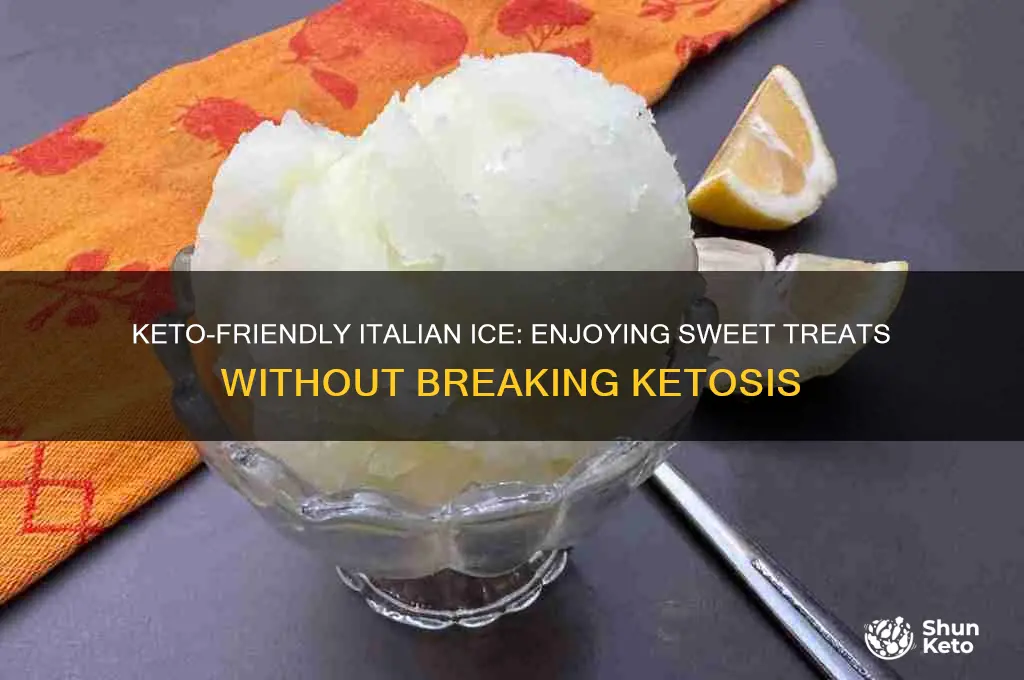 can you have italian ice on keto