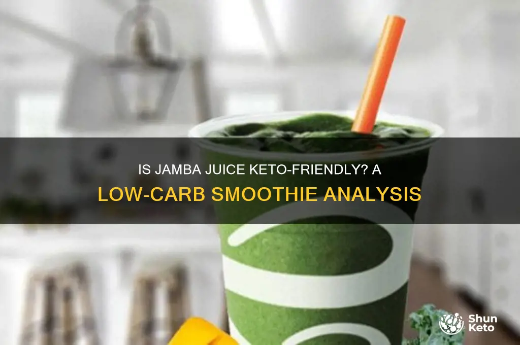 can you have jamba juice on keto