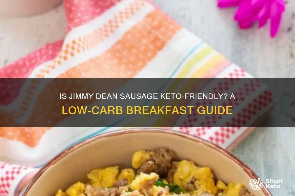 can you have jimmy dean sausage on keto